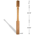 Traditional Newel - Dimensions