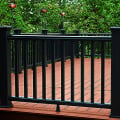 Black Trex Transcend Rail Kit With Square Composite Balusters