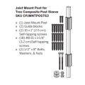 Trex Joist Mount Post For Composite Post Sleeves - Illustration