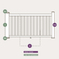 Signature Rail & Baluster Kit Diagram