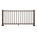Trex Select Aluminum Rail Burnished Bronze Panel Attached To Posts