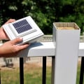Trex Solar Post Cap Light Installation