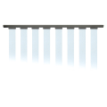 DekPro Prestige Top Rail for Glass On White Background