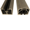 Westbury Veranda Glass Rail Tracks - Gloss Beige