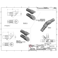 Adjustable Elbow for Westbury Aluminum Railing - Diagram