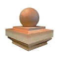 Wood Ball Top Post Cap