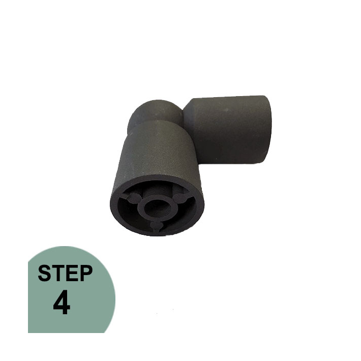 Prova 0 - 90 Degrees White Adjustable Elbow