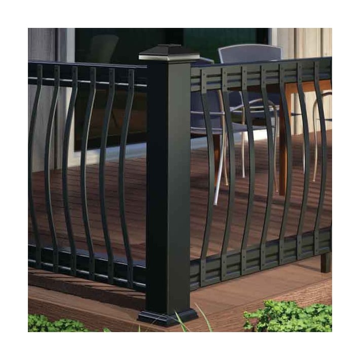 Deckorators Arc Aluminum Balusters Installed