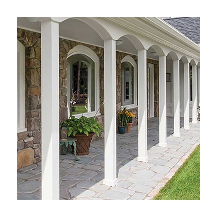 Azek Column Wrap - Installed