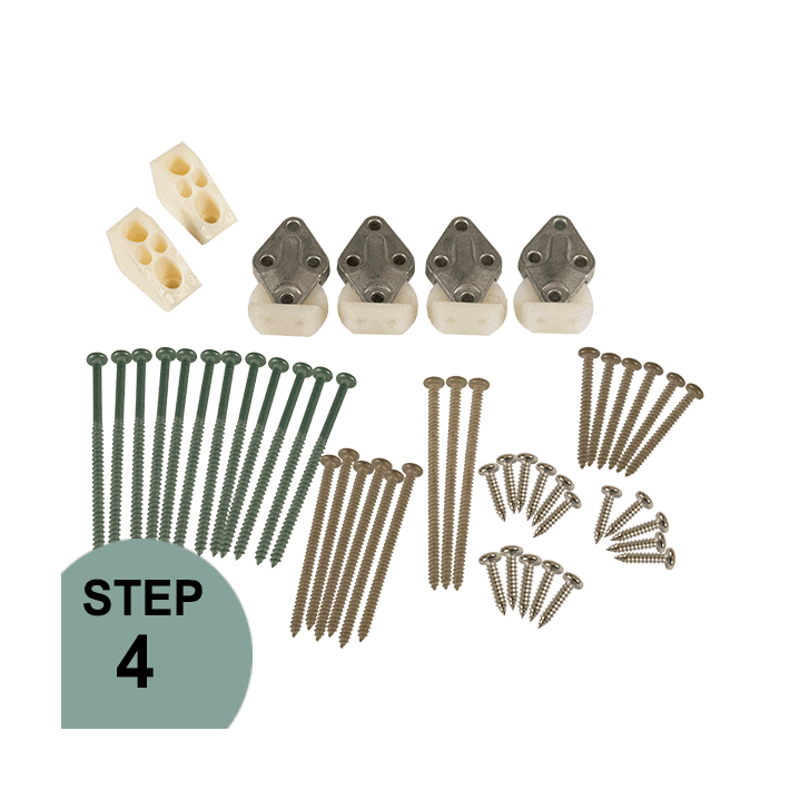 Universal Rail Mounting Hardware Kit for Azek and Timbertech