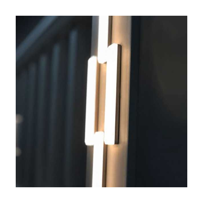 Dekor Bar Post Medallion Lights Installed