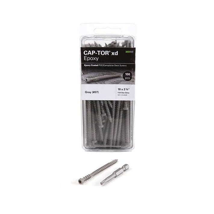 Starborn Cap-Tor xd Deck Screws for Deckorators - Gray