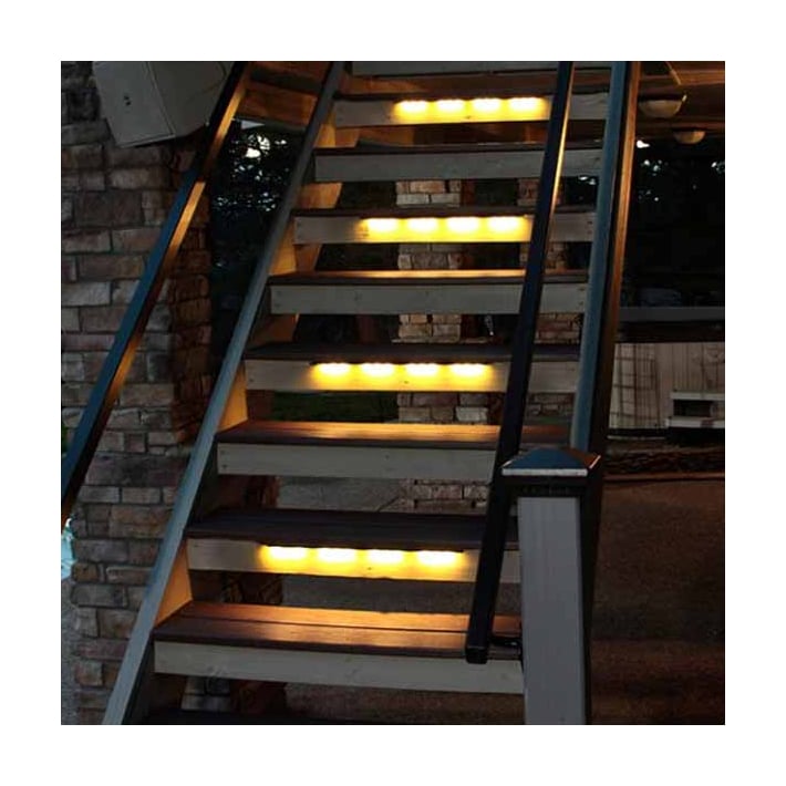 Dekor No See Em Light Strips on Stairs