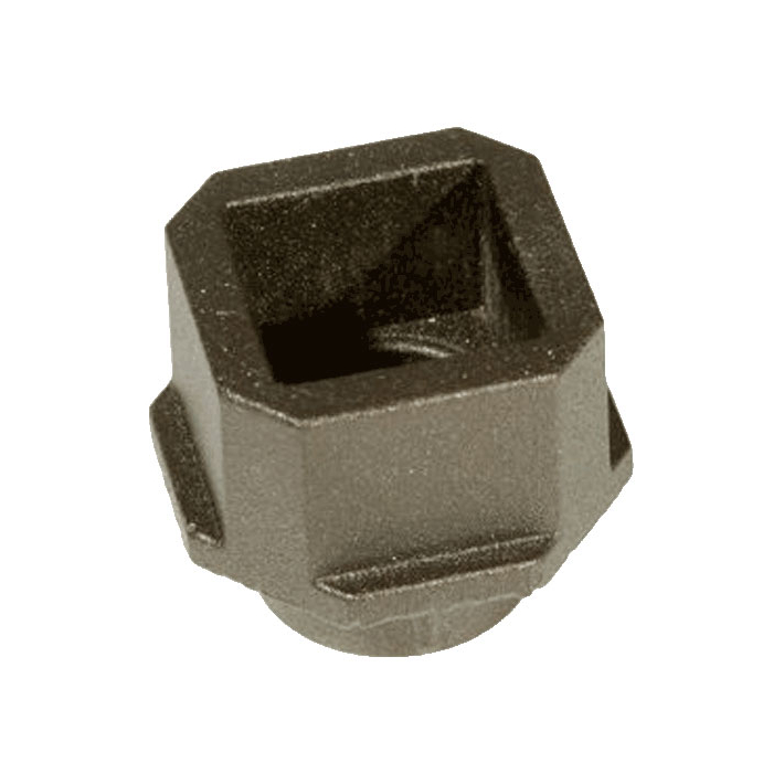 Dekor Square Aluminum Baluster Drilled-In End Cap Connectors
