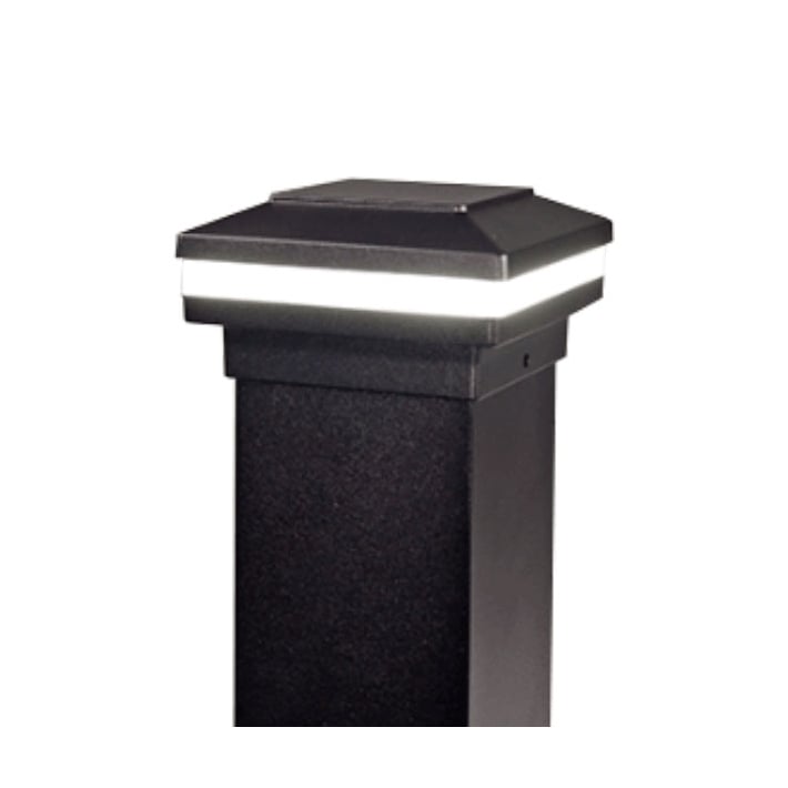 DekPro Effex Glow Ring Flat Top Post Cap Light - Black