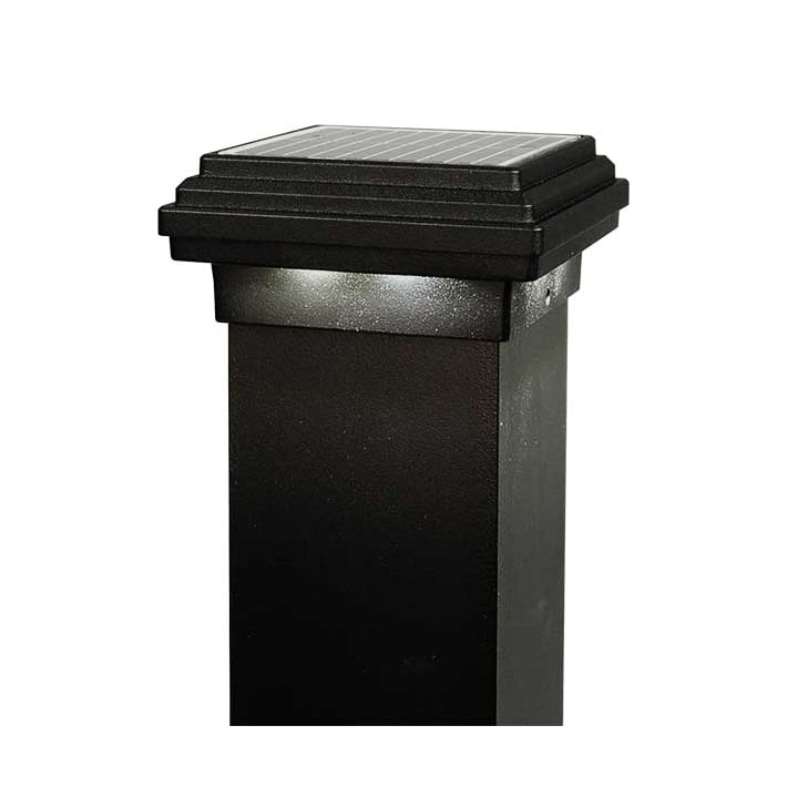 DekPro Effex Solar Post Cap - 3in Black