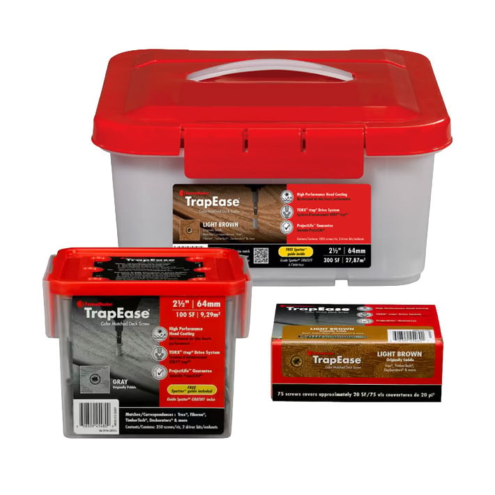 TrapEase Color Match Deck Screws