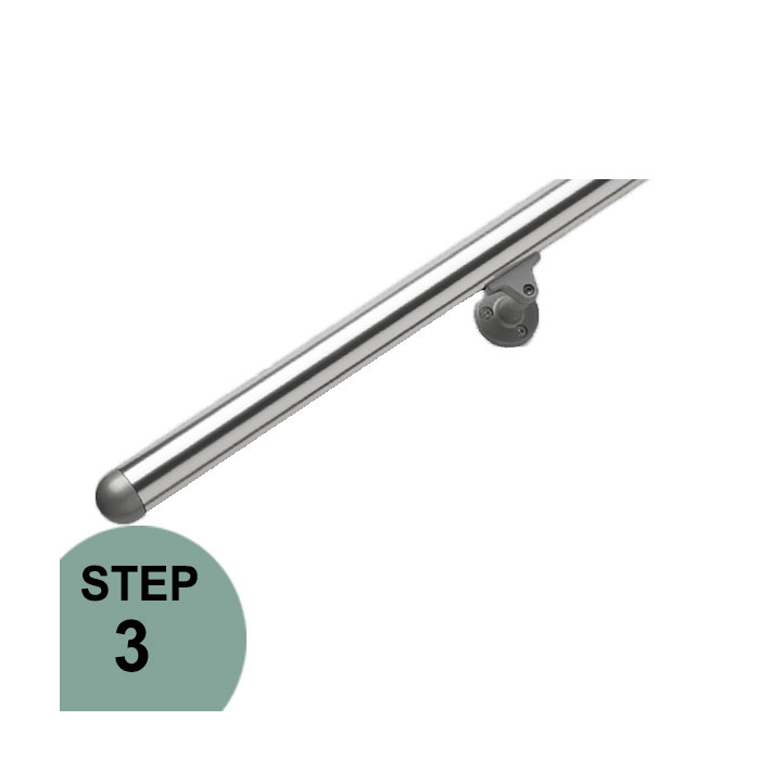 Aluminum 79" long handrail kit by Prova