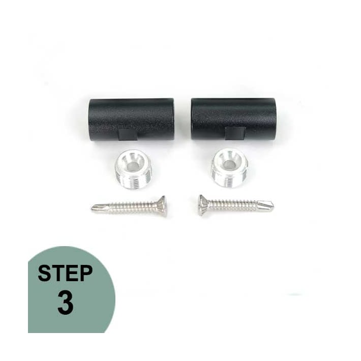 DekPro Horizontal Rod Rail Connectors - Level