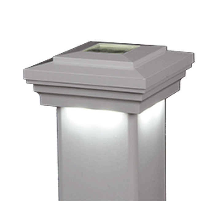 Island Downward LED Solar Post Cap
