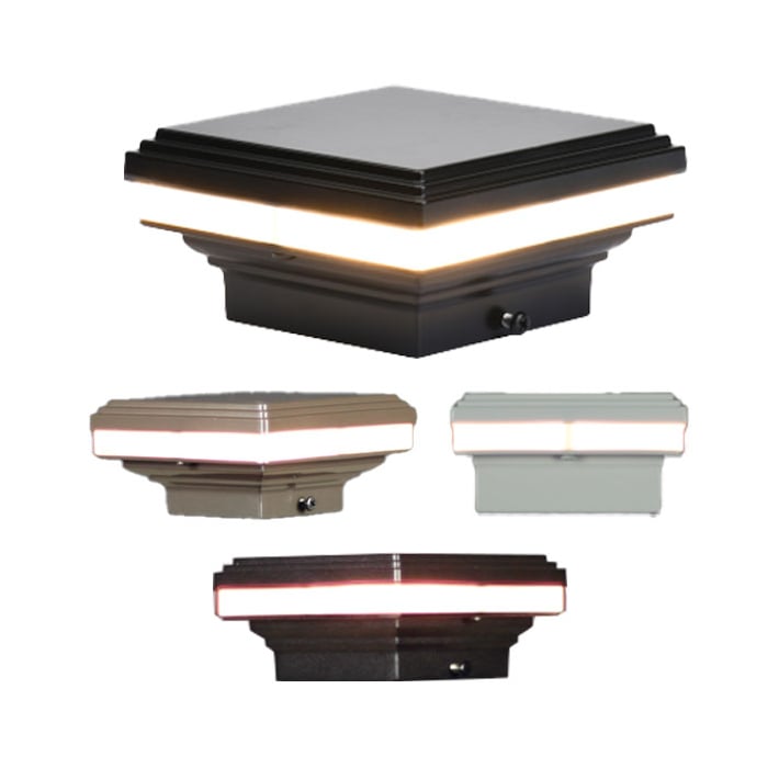 Mini Saturn LED Post Cap Light from Aurora - Collection

