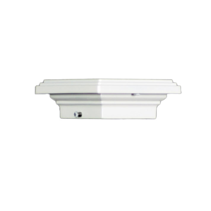 Aurora Mini Flat Top Post Cap - 2-1/2" - White