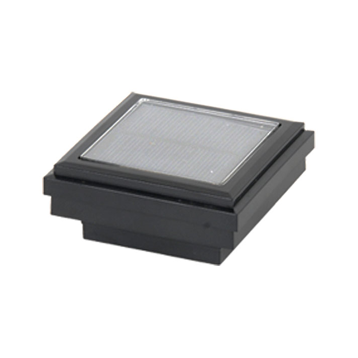 Ornamental Downward Solar Post Cap Light - Black