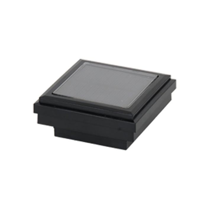 Ornamental Post Cap Light with Solar Connection - Black