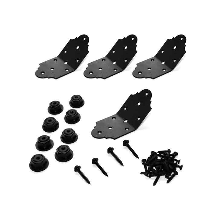 OZCO Laredo Sunset 4&Prime; Flush Inside 45&deg; Angle Bracket Kit