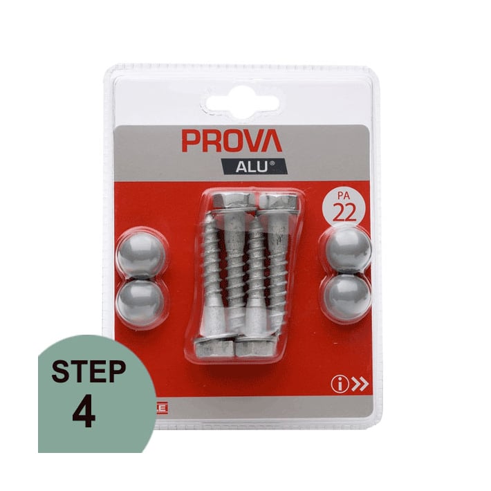 Prova PA22 Hex Screws - Aluminum Silver