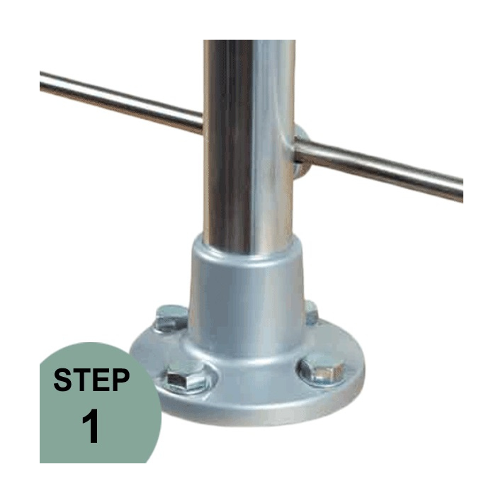 Prova Railing PA1 Top Mount Post - Installed