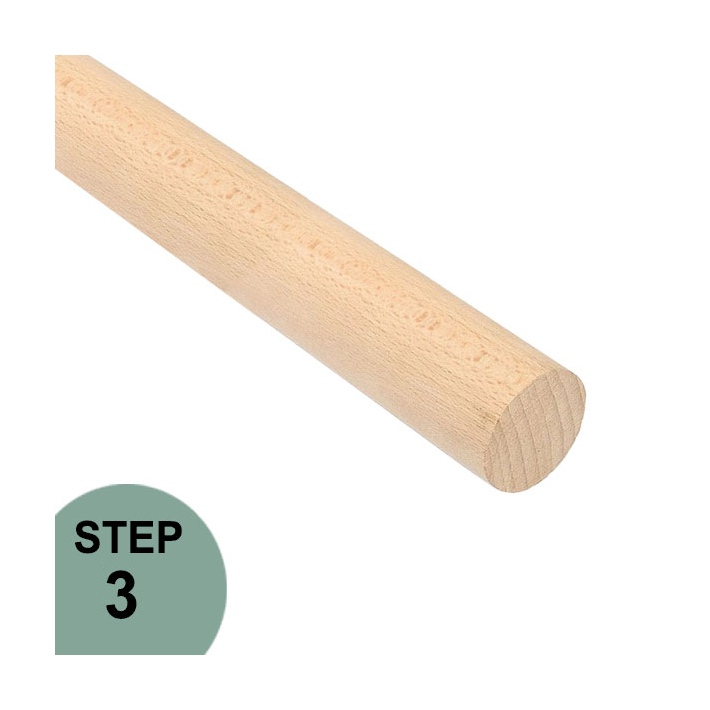 Prova Railing PA3 Unfinished Wooden Handrail