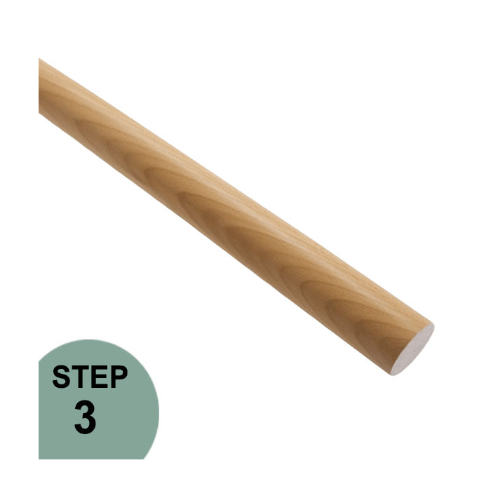 Prova Railing PA3a Finished Wooden Handrail - Step 3