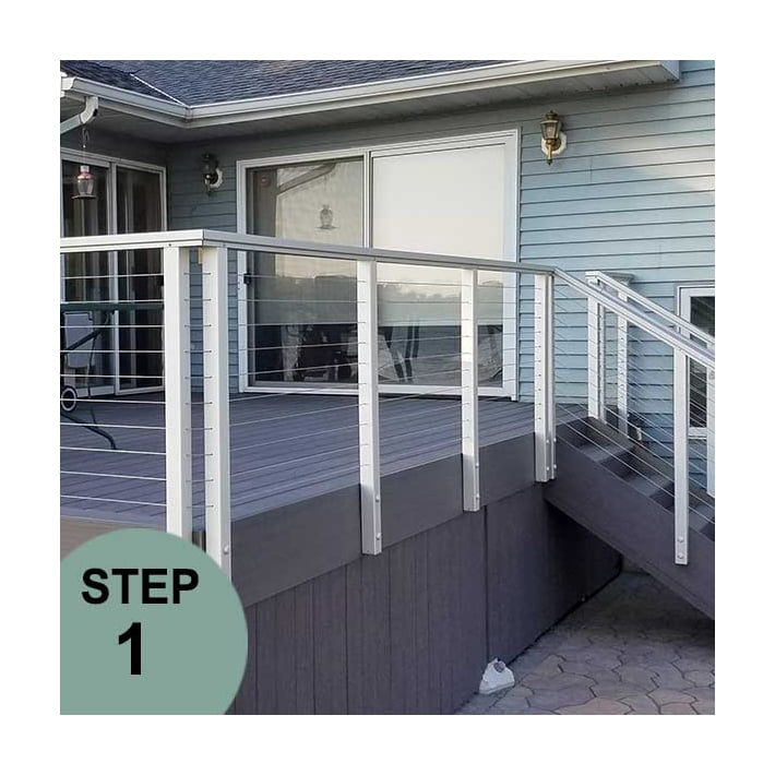 RailFX Cable Rail Fascia Mounted Posts