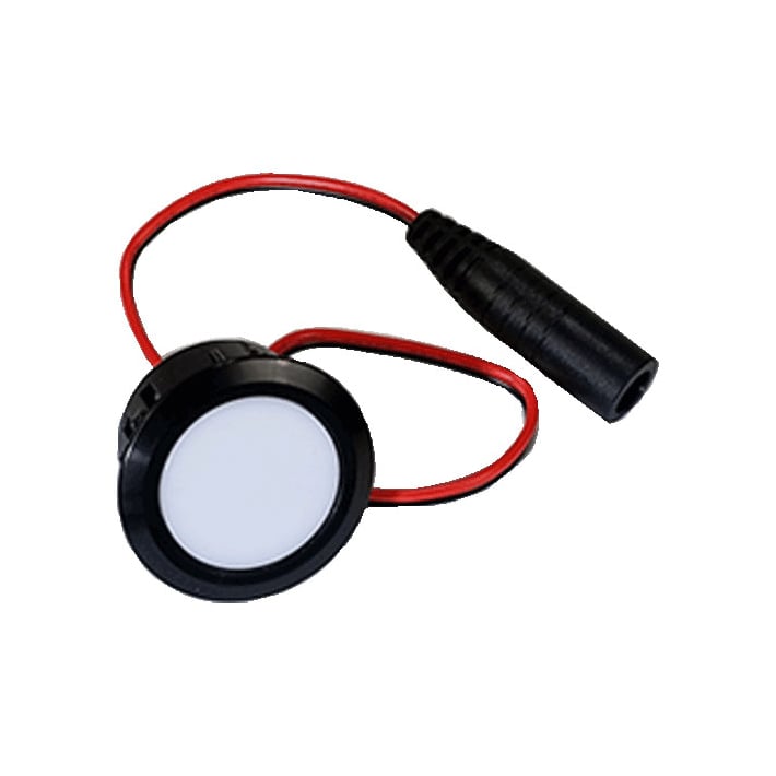 Recessed LED Deck Lights With Trim Rings - Black