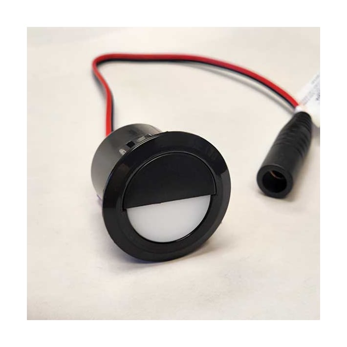 Black Recessed Riser Light With Trim Ring
