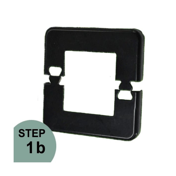 Black Regal Railing Post Base Cover - Black