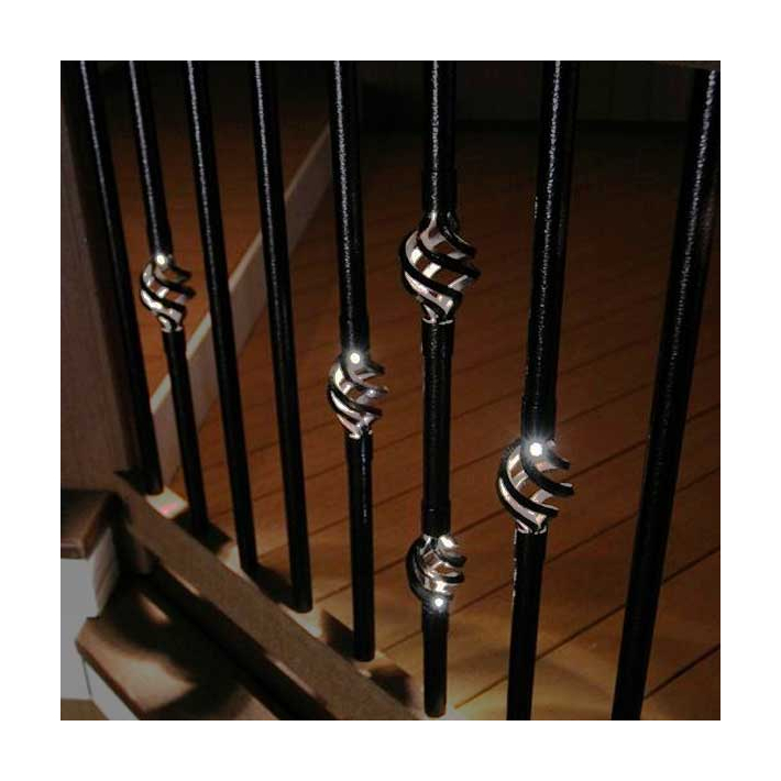 Dekor Round Aluminum Lighted Basket Balusters