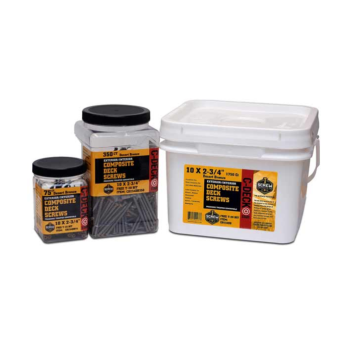 Screw Products C-Deck Composite Deck Screw Packaging