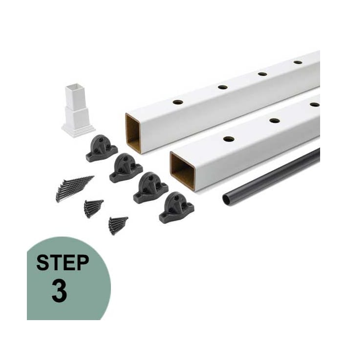 Trex Select Round Rail Kit Contents