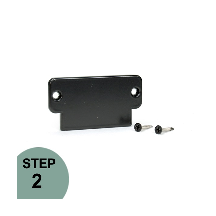 Series 200 End Plate for Cable Top Rail by RailFX - Black