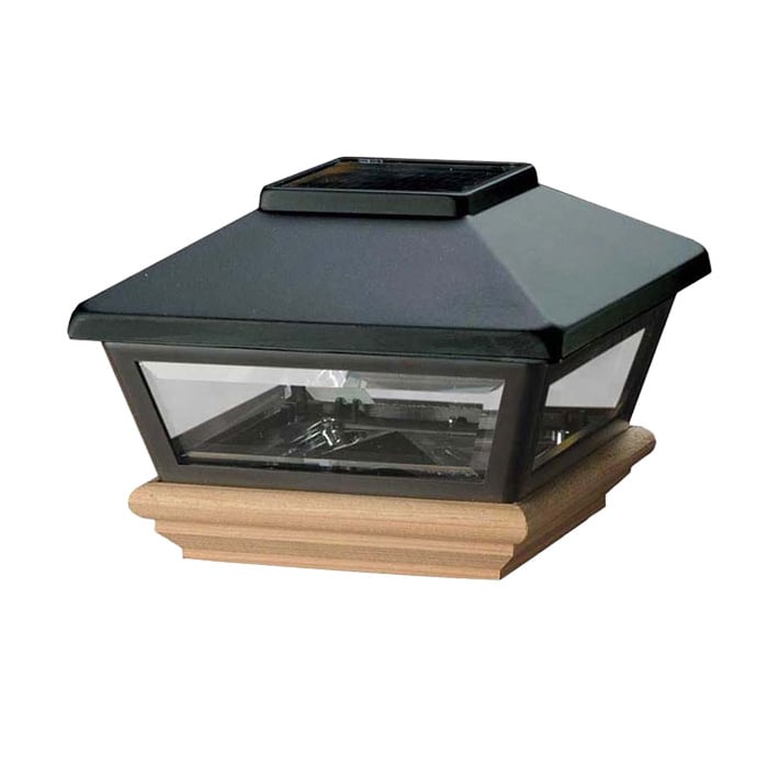 Low Profile Solar Post Light by Deckorators