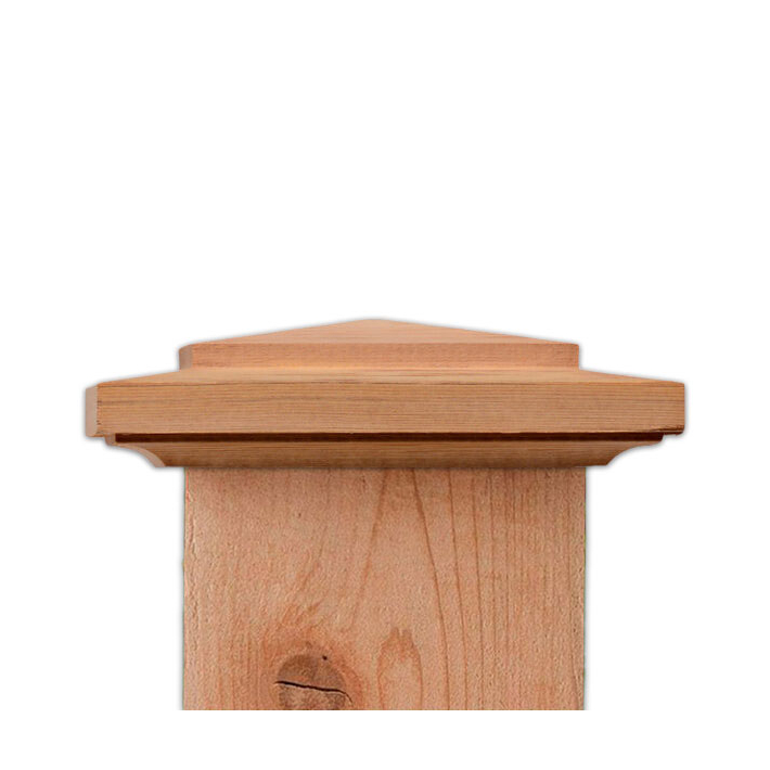 South Hampton Non-Slip Over Post Cap - Western Red Cedar