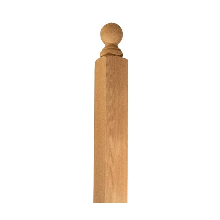 Square Ball Top Newel - Turn