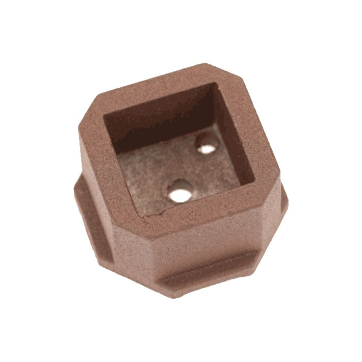 Dekor Square Aluminum Baluster Screw-In End Cap Connectors