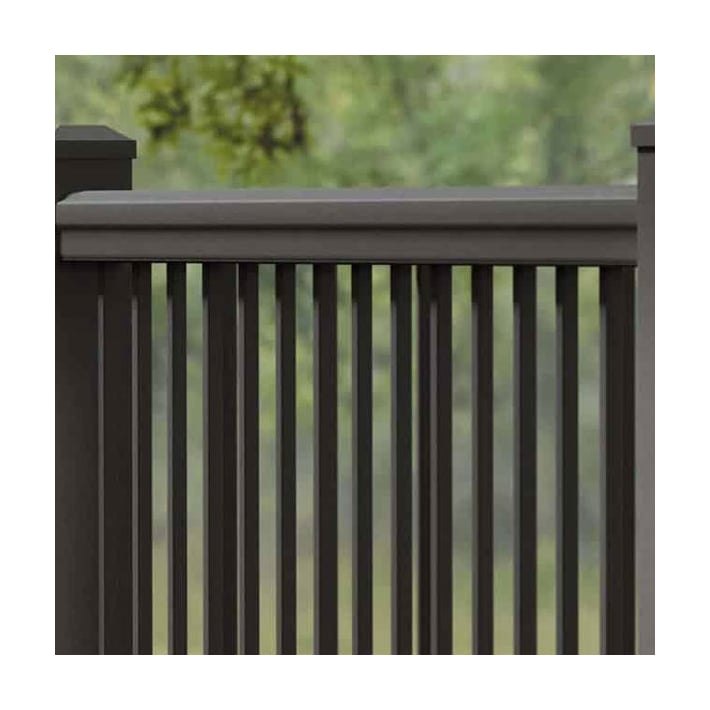 Impression Rail Express Classic Top Rail - Bronze Installed