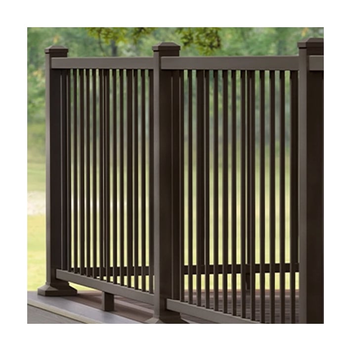 Timbertech/Azek Impression Rail Express Modern Top Rails - Bronze Installed