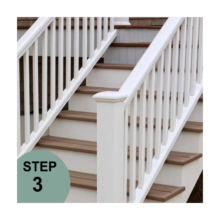 TimberTech Azek Square Composite Balusters - White