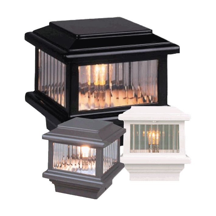 Titan Tall Flat Top Light Post Cap