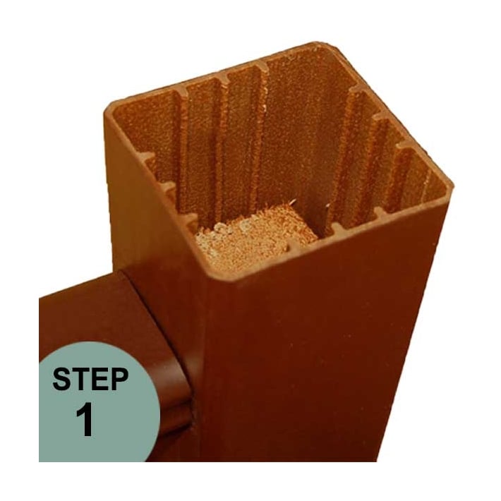 Step 1 - Trex Transcend Post Sleeves